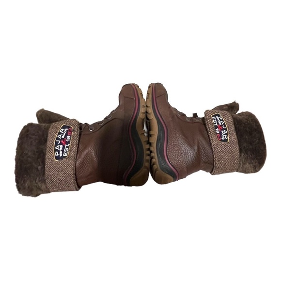 Pajar Canada Leather Alice Shearling-Lined Fold Over Winter Snow Boots 7.5 - Picture 9 of 12